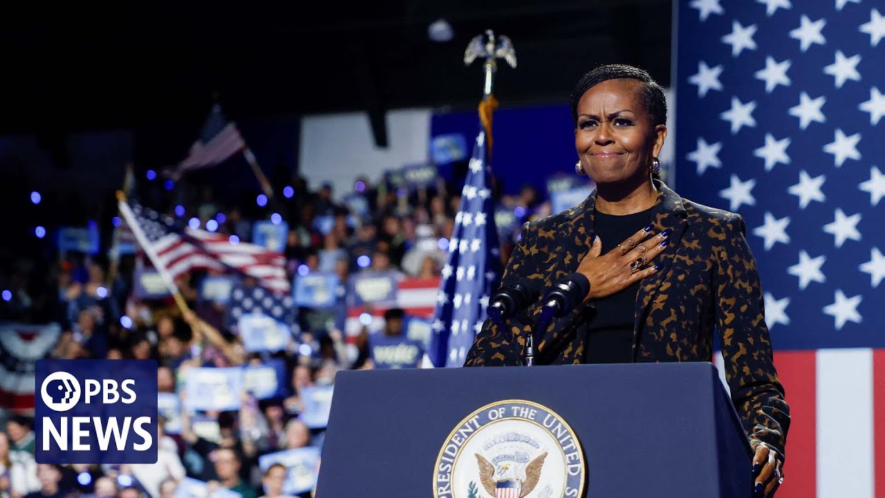 WATCH: Michelle Obama's full remarks at Harris campaign rally in Ka...